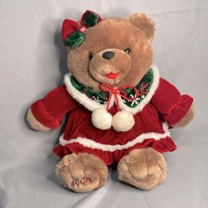 Dan Dee Snowflake Teddy 2006 Christmas Girl Bear Stuffed Animal Plush